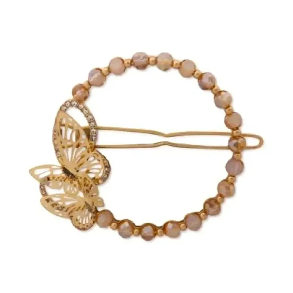Gold Butterfly Hair Clip